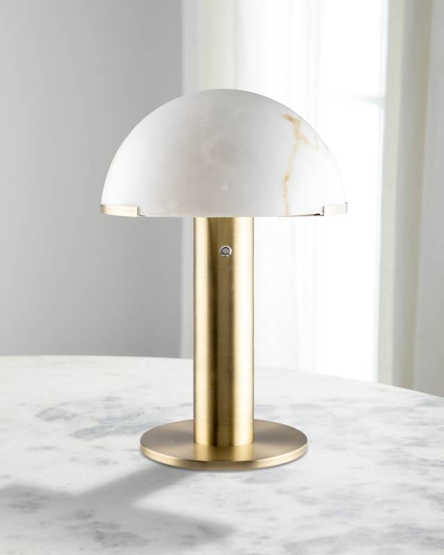 Etoile 23" Marble Dome Table Lamp